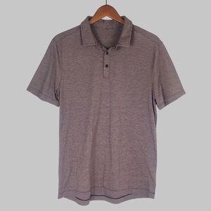 Lululemon Evolution Short Sleeve Polo Heathered Purple Taupe